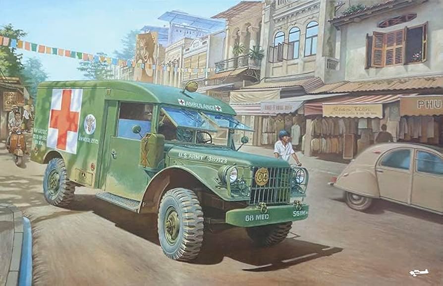 Amazon.com: Roden 811 Dodge M43 3/4 TON 4X4 Ambulance Truck